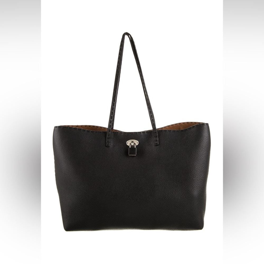 Fendi Selleria Carla Leather Tote (black)